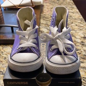 Toddler girl purple converse